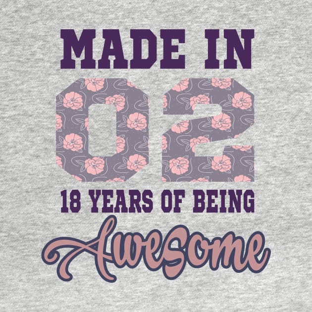 Made in 02..18 years of being awesome..18th birthday gift idea by DODG99